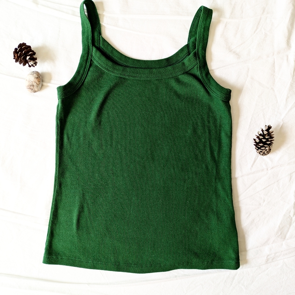 Forest Green fitted cami